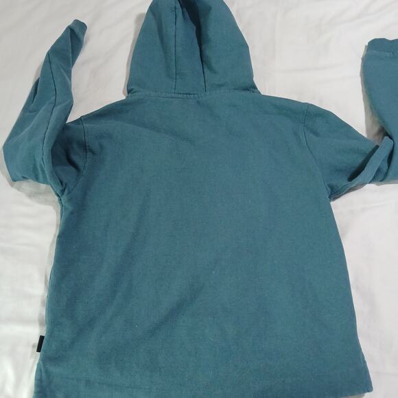 PATAGONIA Women's Medium Aqua Tunic Hoodie Sweatshirt RECYCLED cotton/poly - Picture 6 of 11